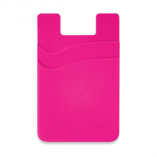 Dual Silicone Phone Wallets Pink